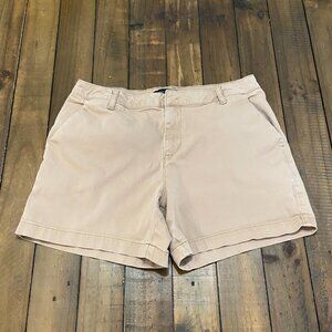 Banana Republic Shorts Womens 14 Brown Chino Casual Preppy Minimalist Flat Front